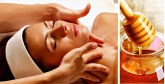 Honey face massage