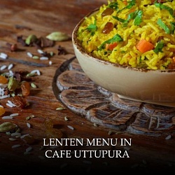 Lenten menu in cafe “Uttupura